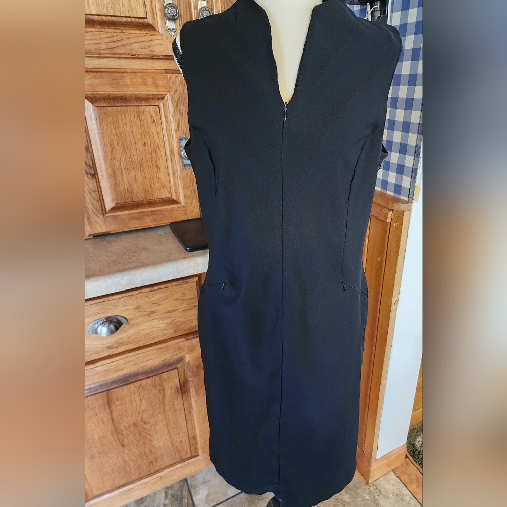 J.McLaughlin Black Sleeveless Sheath Dress Size 12